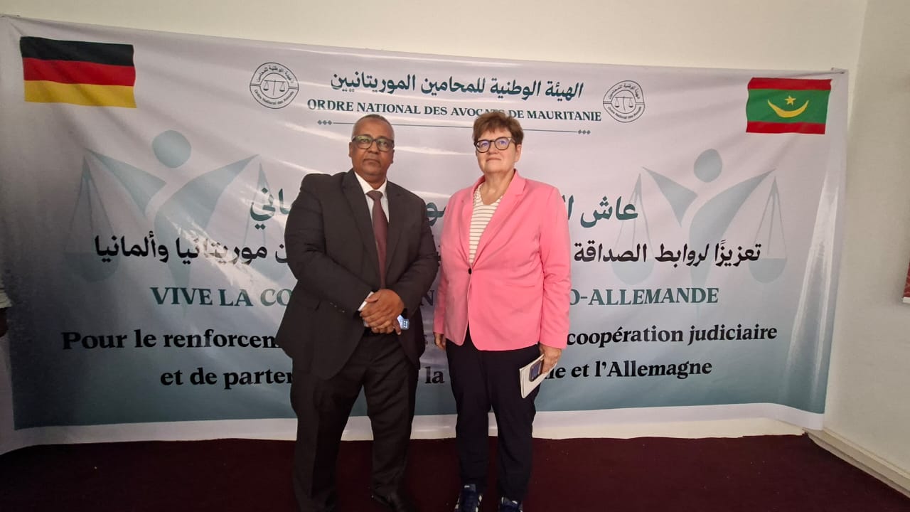 نقيب المحامين الموريتانيين يبحث تعزيز التعاون القانوني مع كاتبة الدولة بالعدل الألمانية