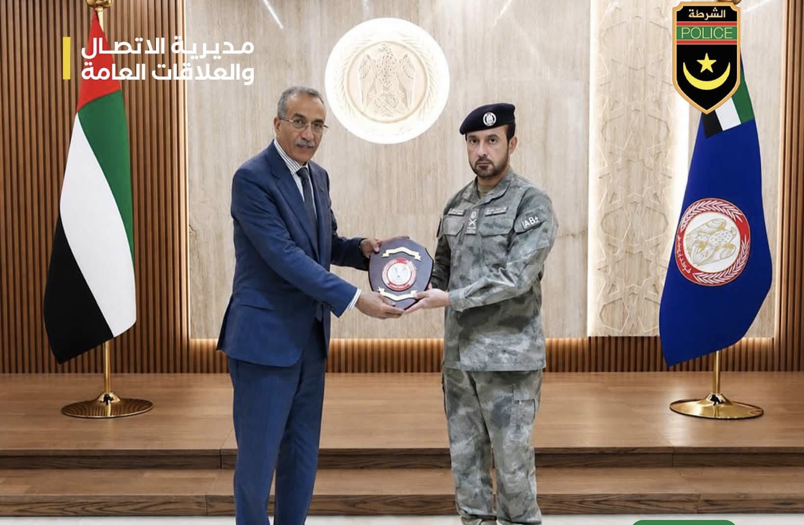 الفريق محمد لحريطاني، يزور الإمارات ويلتقي نظيره المهيري